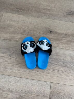 Ty Blue Panda Slide Sandals kids 1-3 size